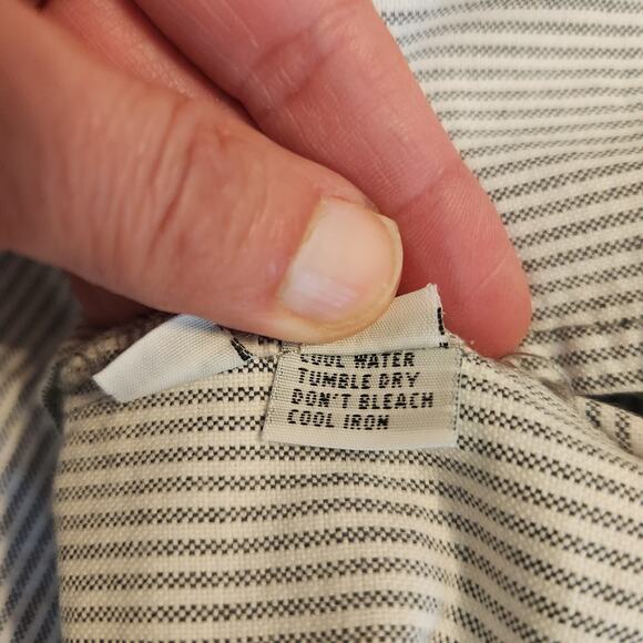 FLAW Planet by Lauren G Shirt One Size Womens Oversized Stripe Lagenlook Top - Picture 14 of 16